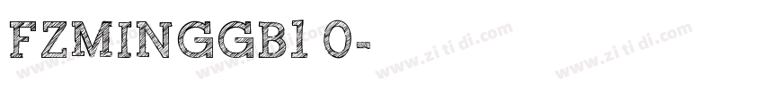 FZMINGGB1 0字体转换